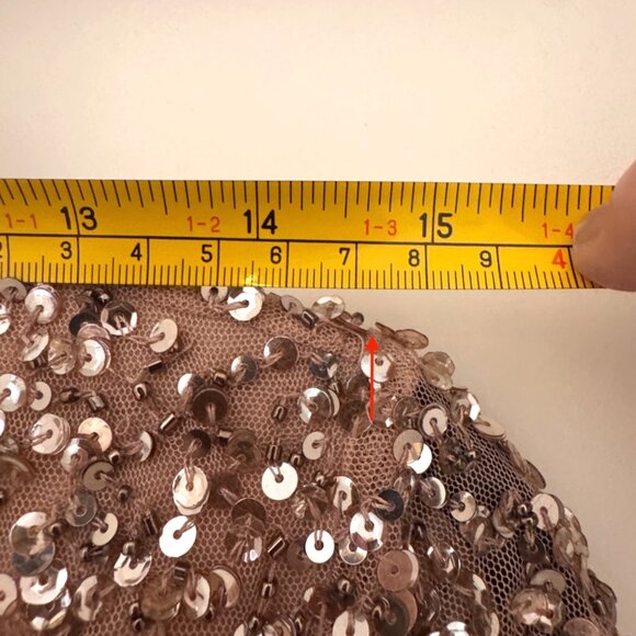 Maya Deluxe Formal Taupe Blush V Neckline Embellished Maxi Dress NWT - Picture 14 of 14